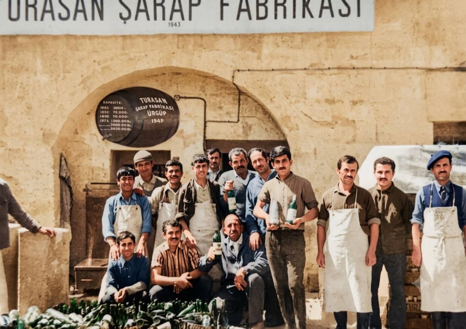 Turasan’ın kuruluş yıllarından arşiv fotoğrafı.